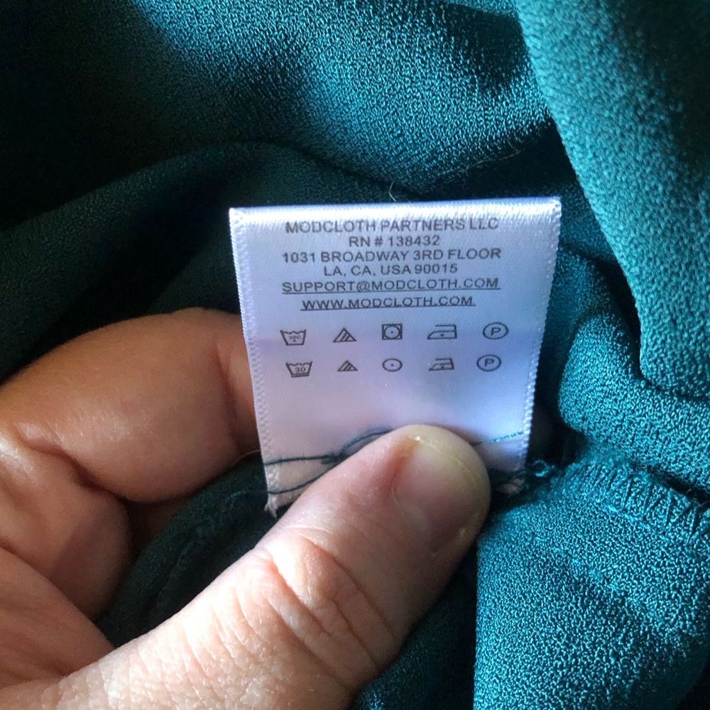 MODCLOTH Overall Winner Jumper Highwaisted Adjustable Green Women’s 2X - Picture 10 of 10